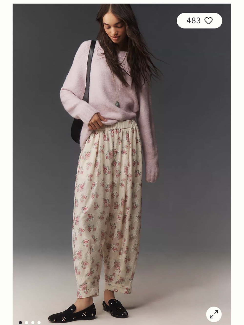 Maeve Floral Lace Balloon Pants